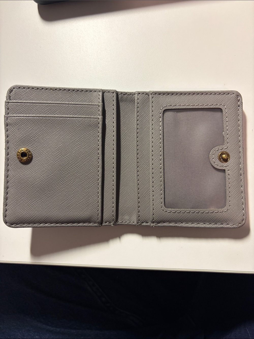 Fossil Blue Leather Bifold Wallet - Picture 4 of 6